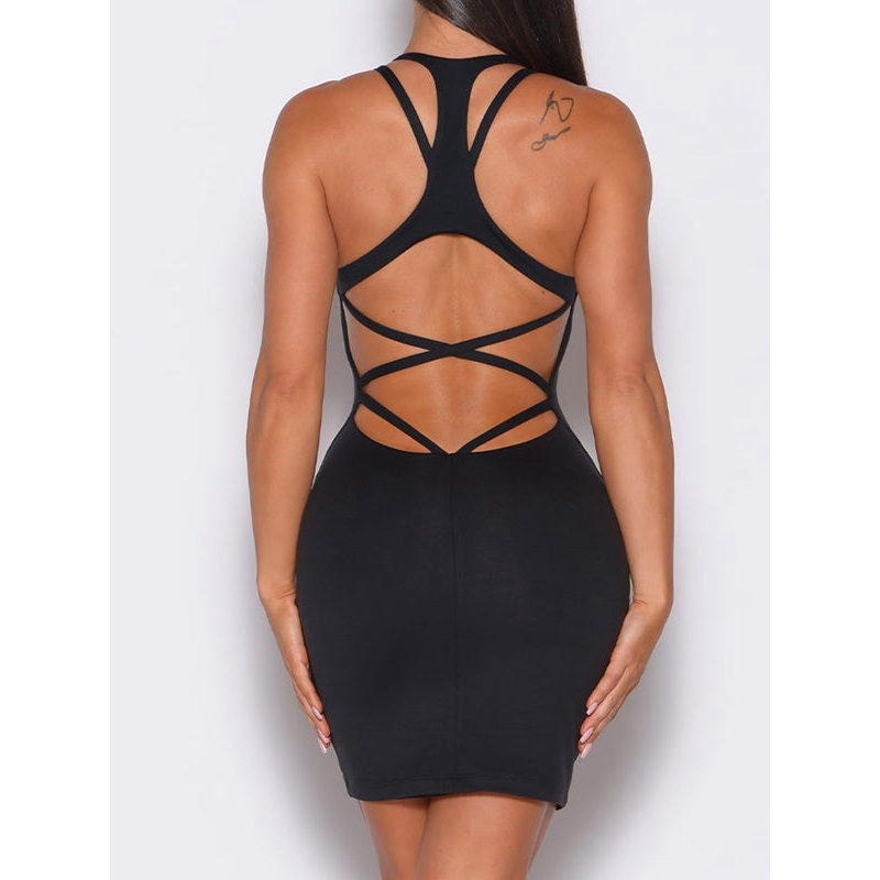 ZASUWA Female Cross Back Quick-dry Dress