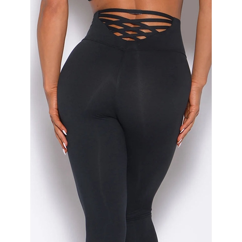 ZASUWA Female Cross Back Scrunch Bum Leggings