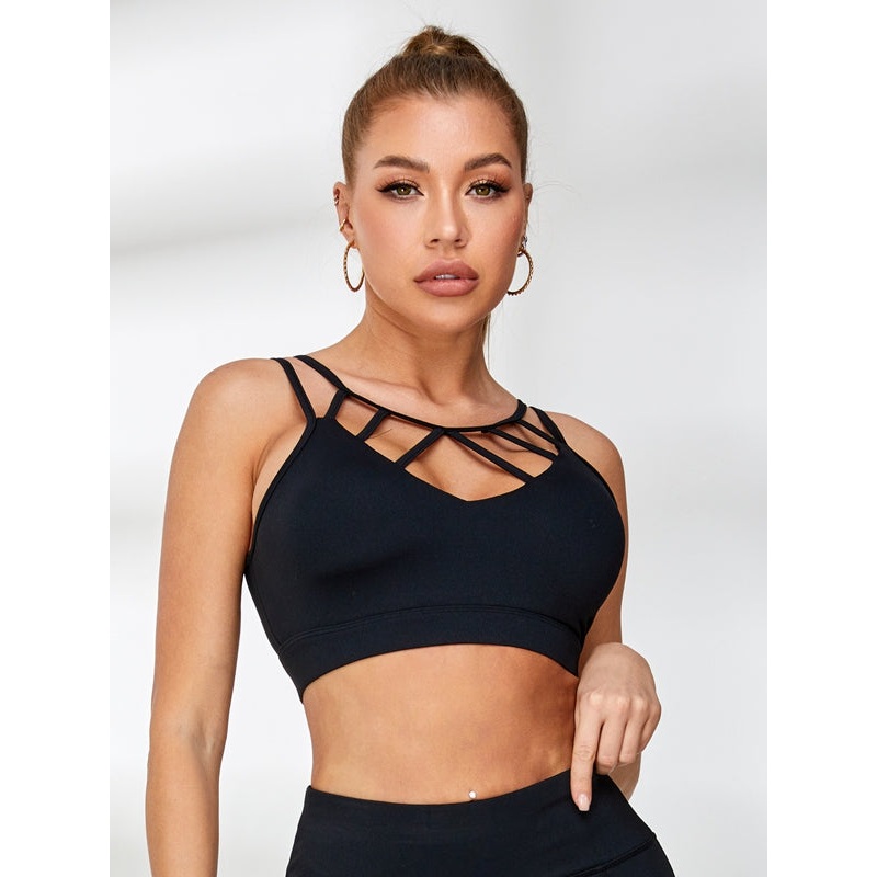 ZASUWA Female Cutout Backless Sports Bras