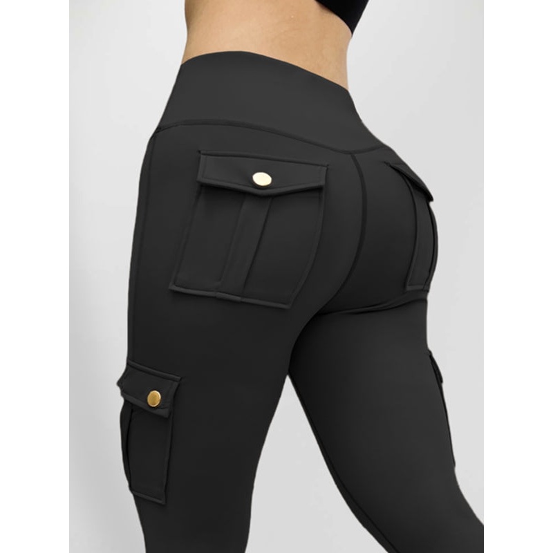 ZASUWA Female Pocket High-rise Cargo Style Leggings