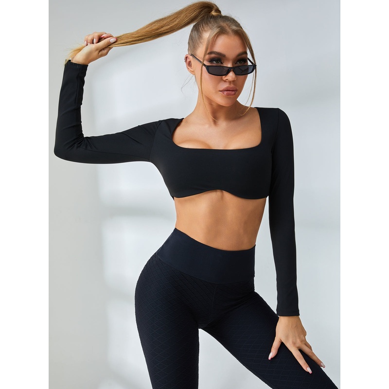 ZASUWA Female Solid Color With Chest Three-dimensional Tracksuit