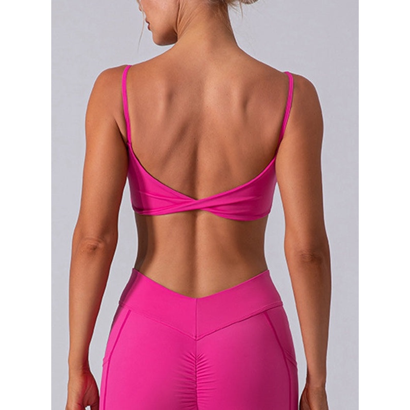 ZASUWA Female Twist Back Sports Bras