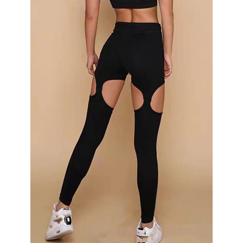 ZASUWA Female Unique Cutout High-rise Leggings