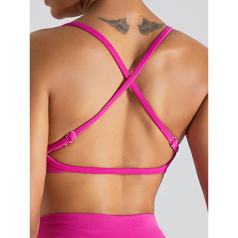 ZASUWA Female Cross Beautify Back Adjustable Strap Sports Bras