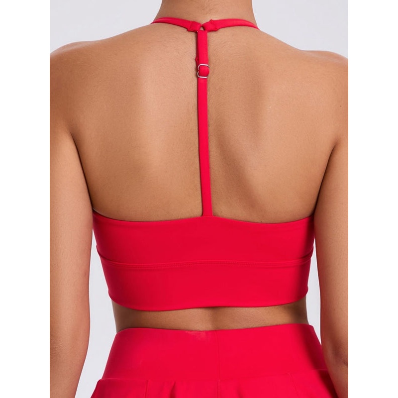 ZASUWA Female Deep U Collar Backless Sports Bras