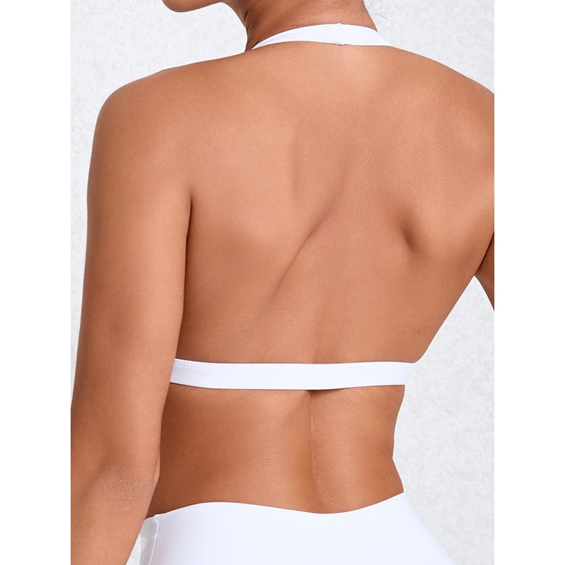 ZASUWA Female Deep V Collar Backless Sports Bras