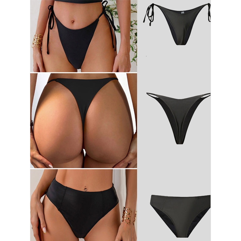 ZASUWA Female Drawstring Lace-up 3-piece Combination Set Panties