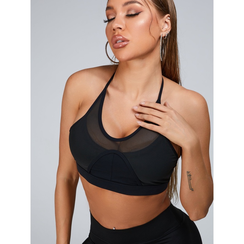 ZASUWA Female Sexy Mesh Sports Bras