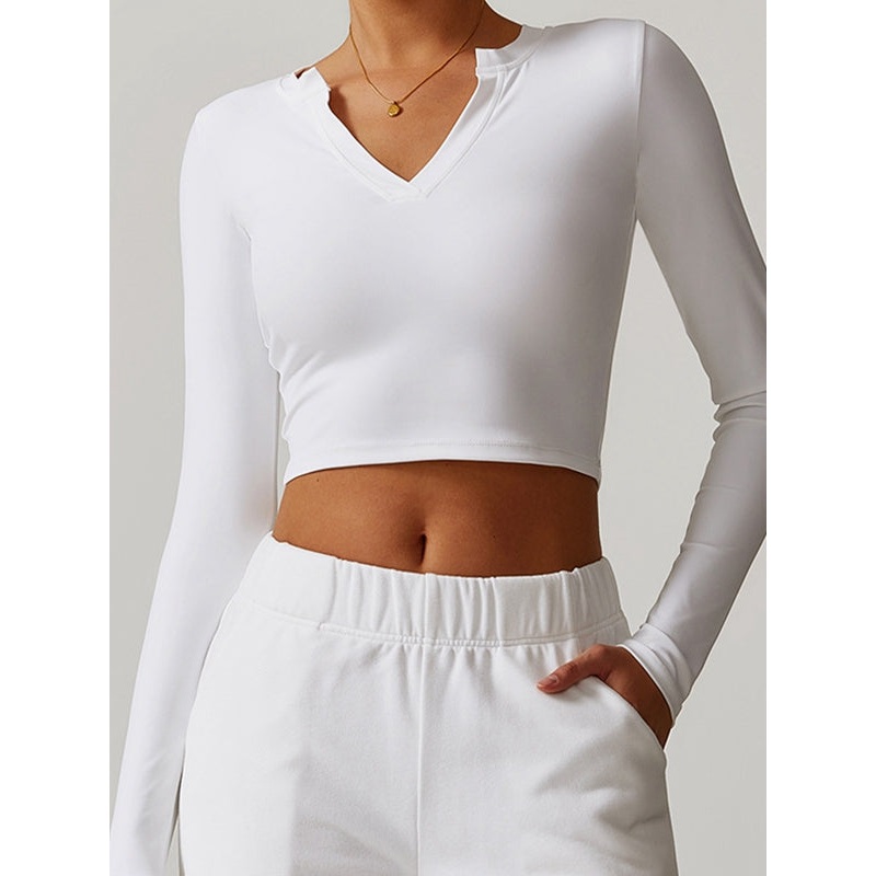 ZASUWA Female Sexy V Collar Long Sleeves