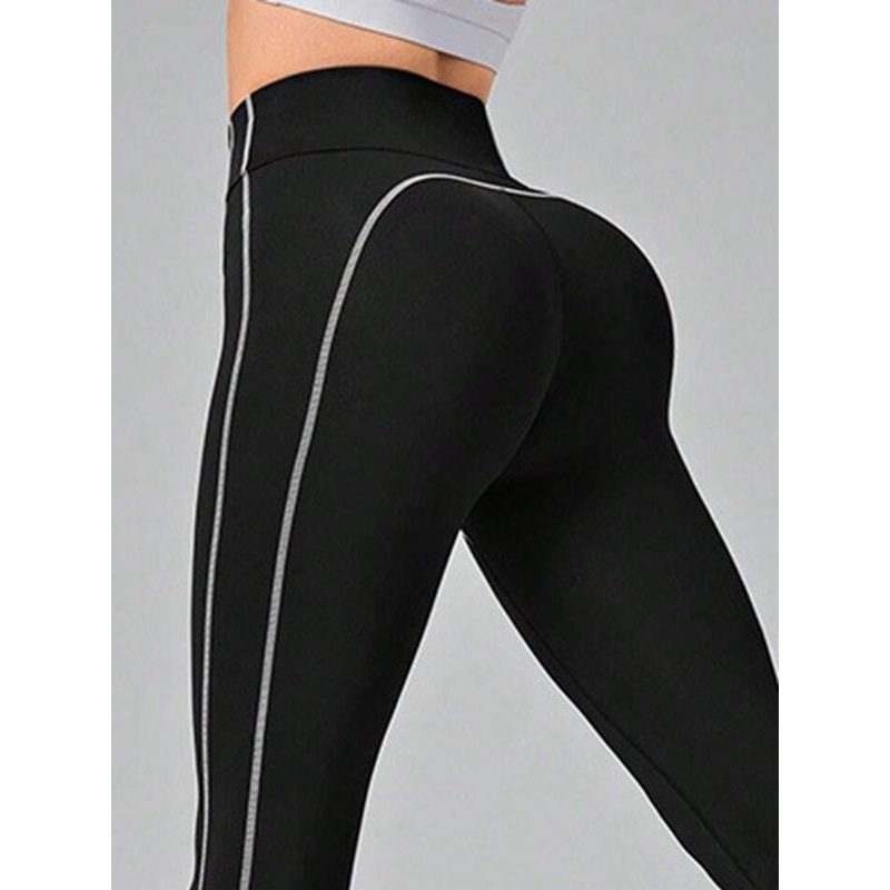 ZASUWA Female Contrast Color Stripes Leggings