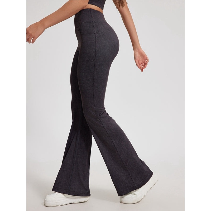 ZASUWA Female Faux Denim Quick Flare Leggings