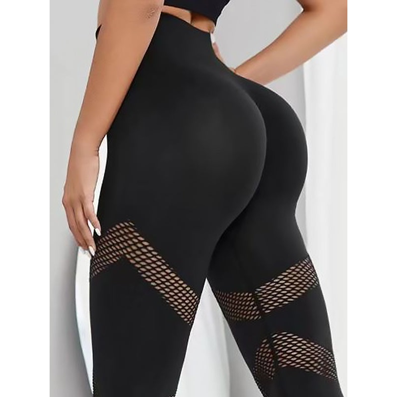 ZASUWA Female Hip-lift Seamless Elastic Tight Net Leggings