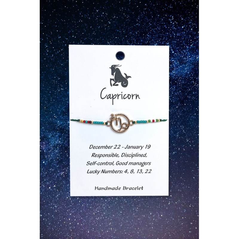 Capricorn Zodiac Wish Bracelet