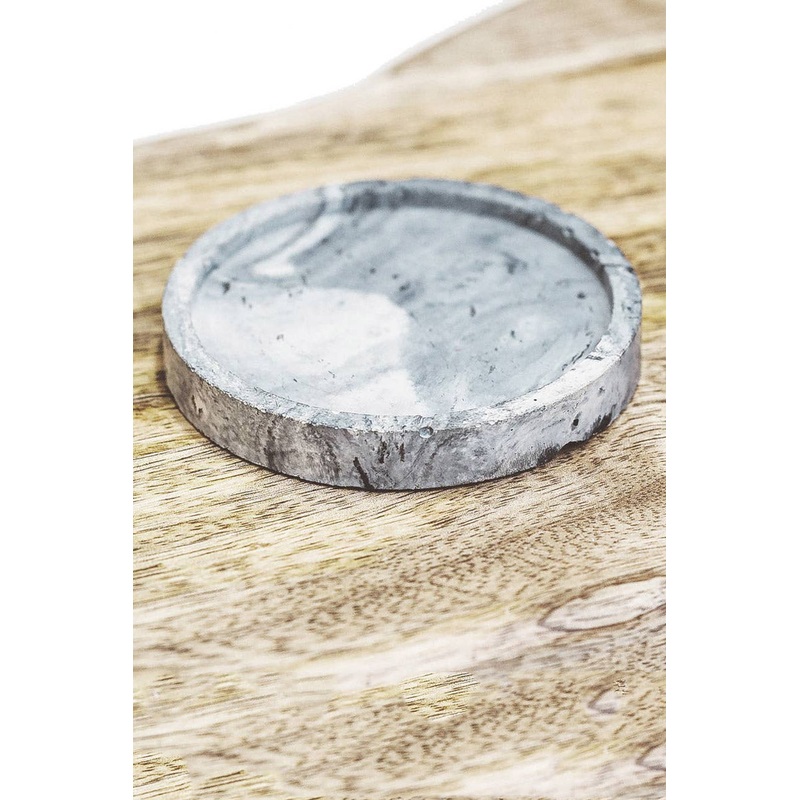 Marble Concrete Circle Tray