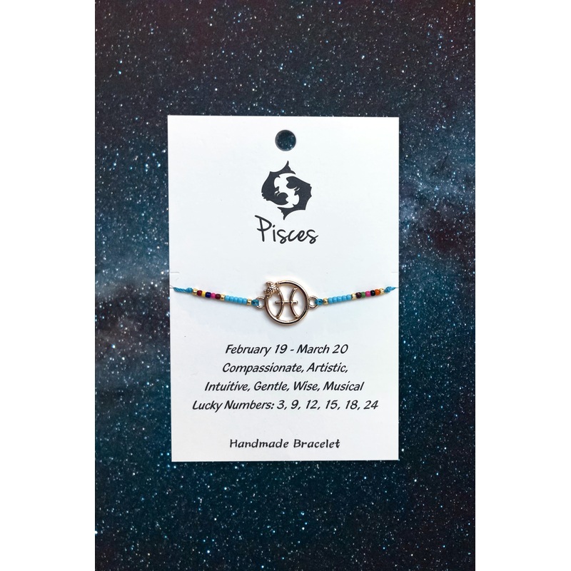 Pisces Zodiac Wish Bracelet