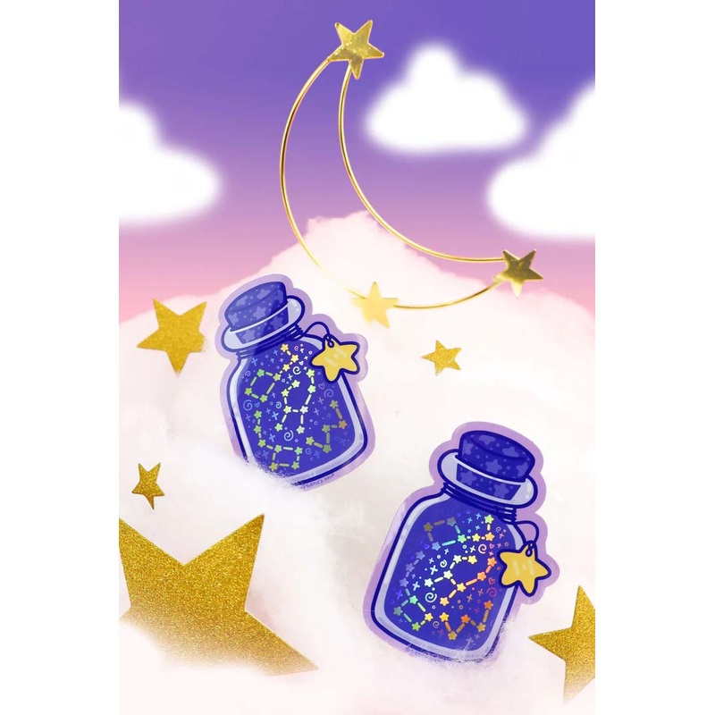 Bottle of Stars Sticker