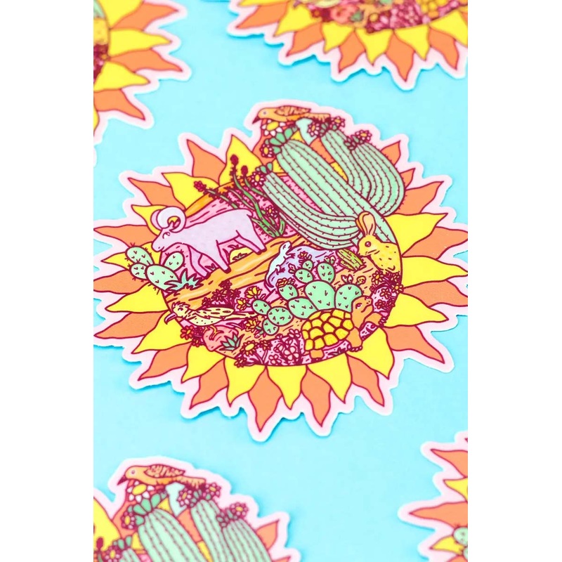 Desert Sun Sticker