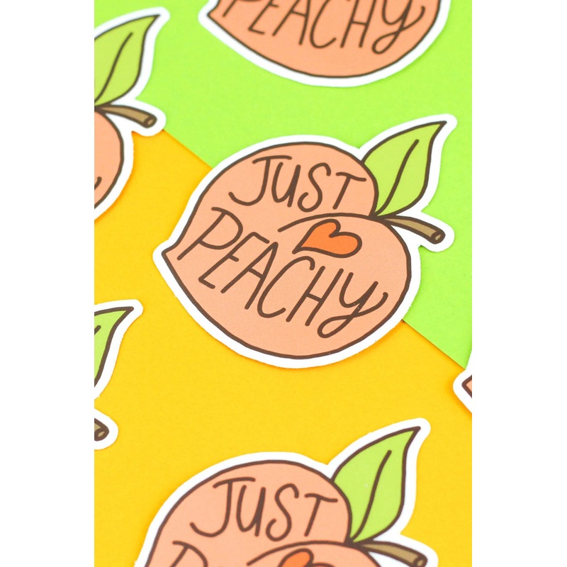 Just Peachy Sticker