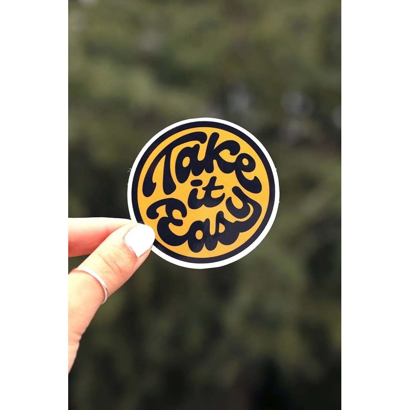 Take it Easy Circle Sticker