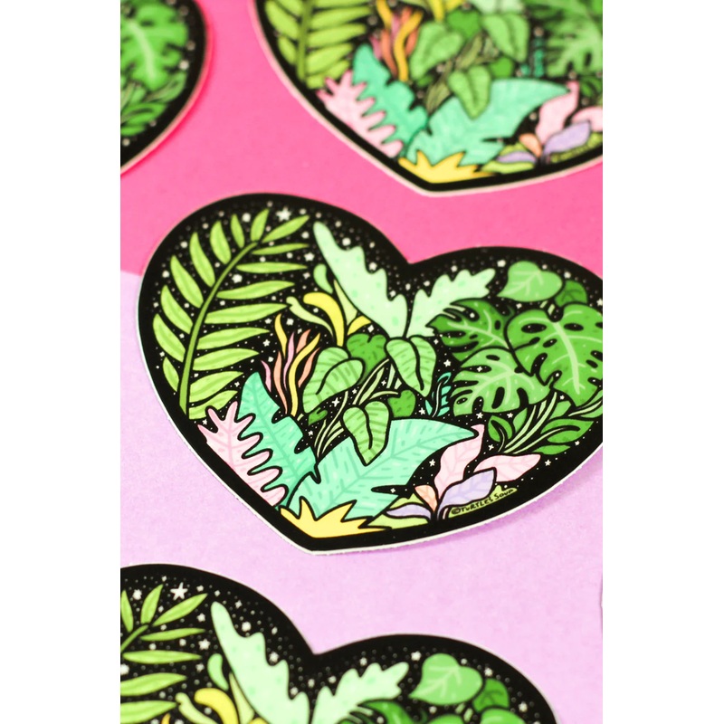 Tropical Heart Sticker