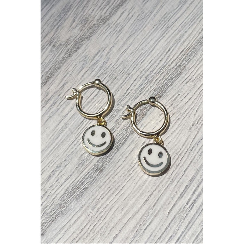 Happy Huggie Earrings