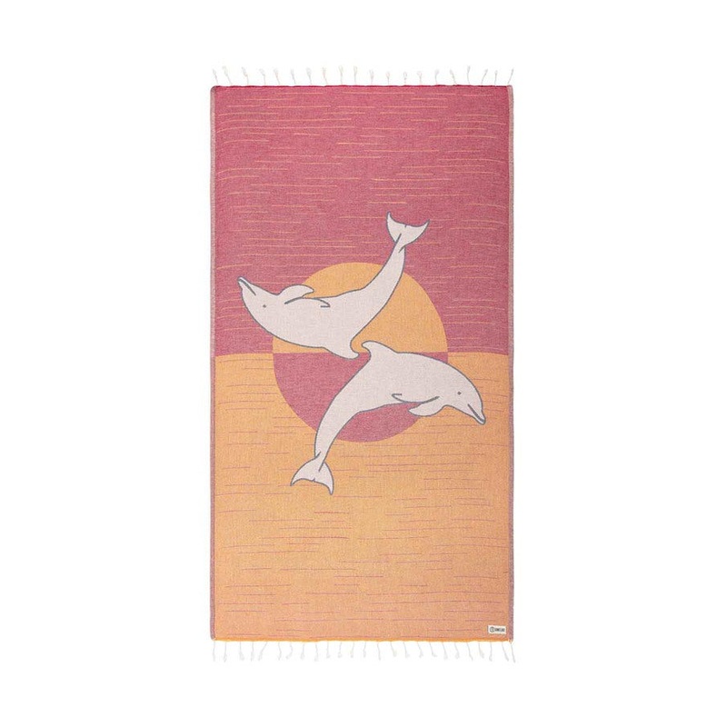 Sandcloud Sunset Dolphins Towel