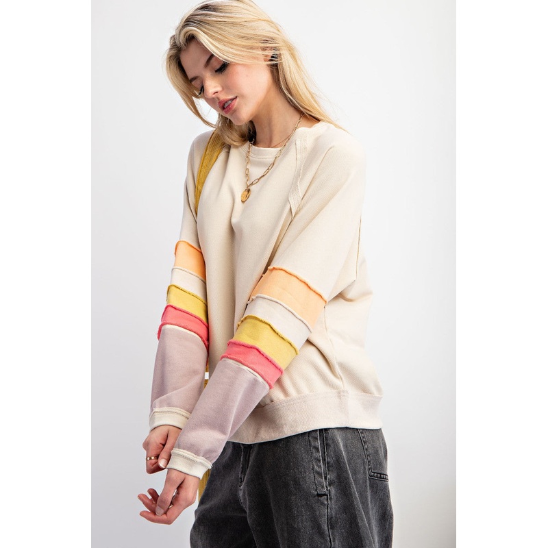 Rainbow Stripe Sweatshirt