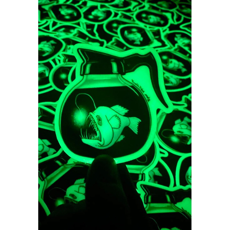Angler Coffee Glow Sticker