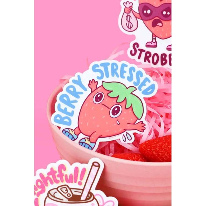 Berry Stressed Sticker