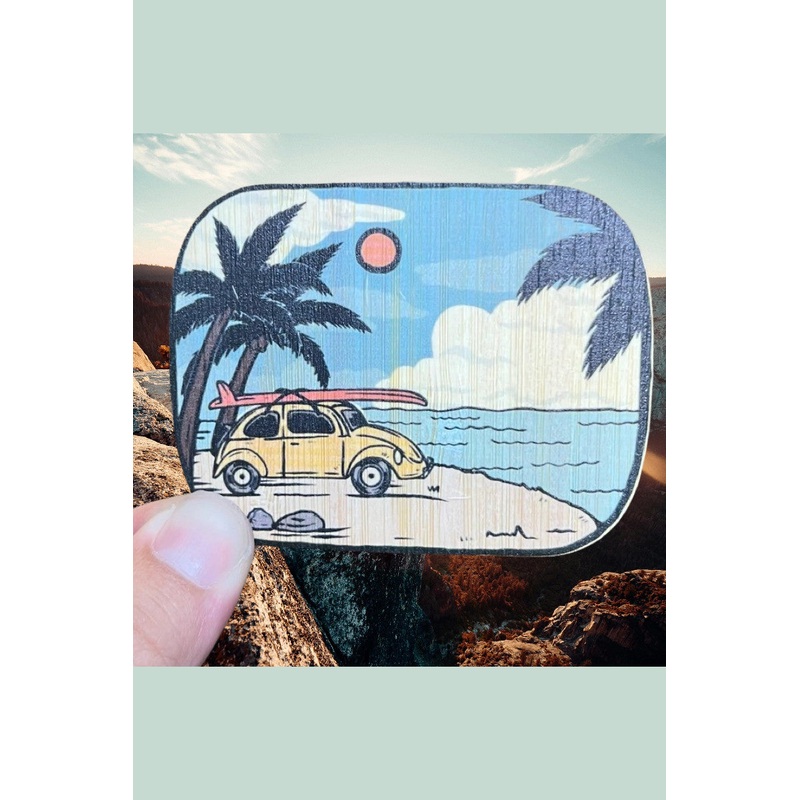 VW Cruzin Bamboo Sticker