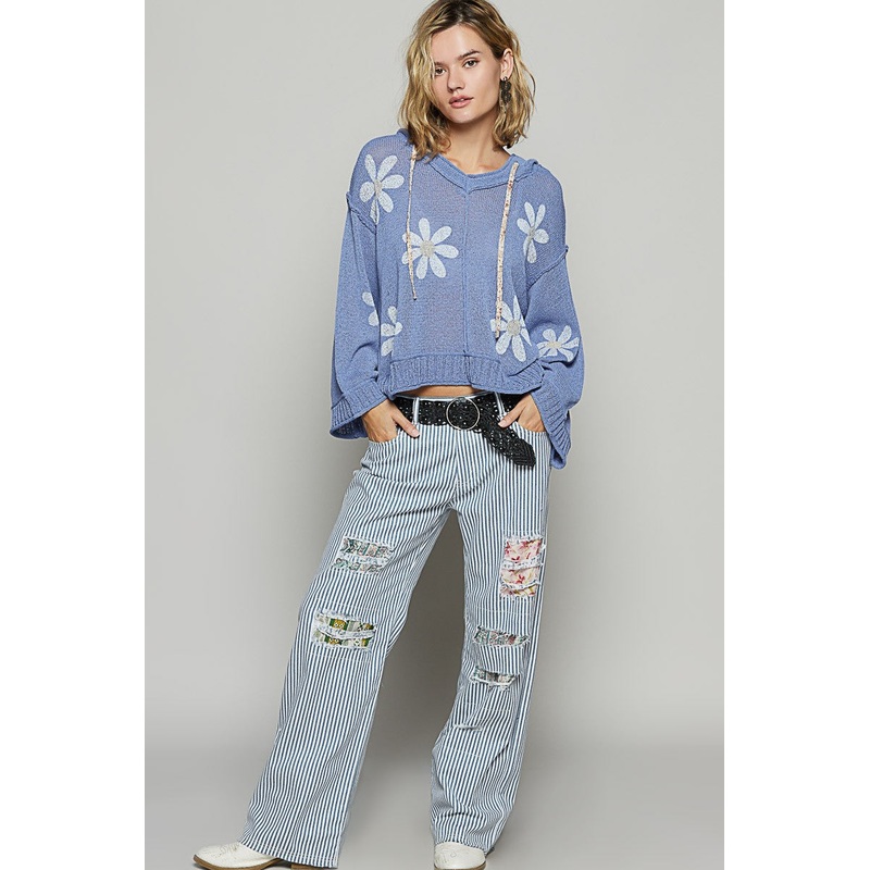 Daisies Hooded Sweater