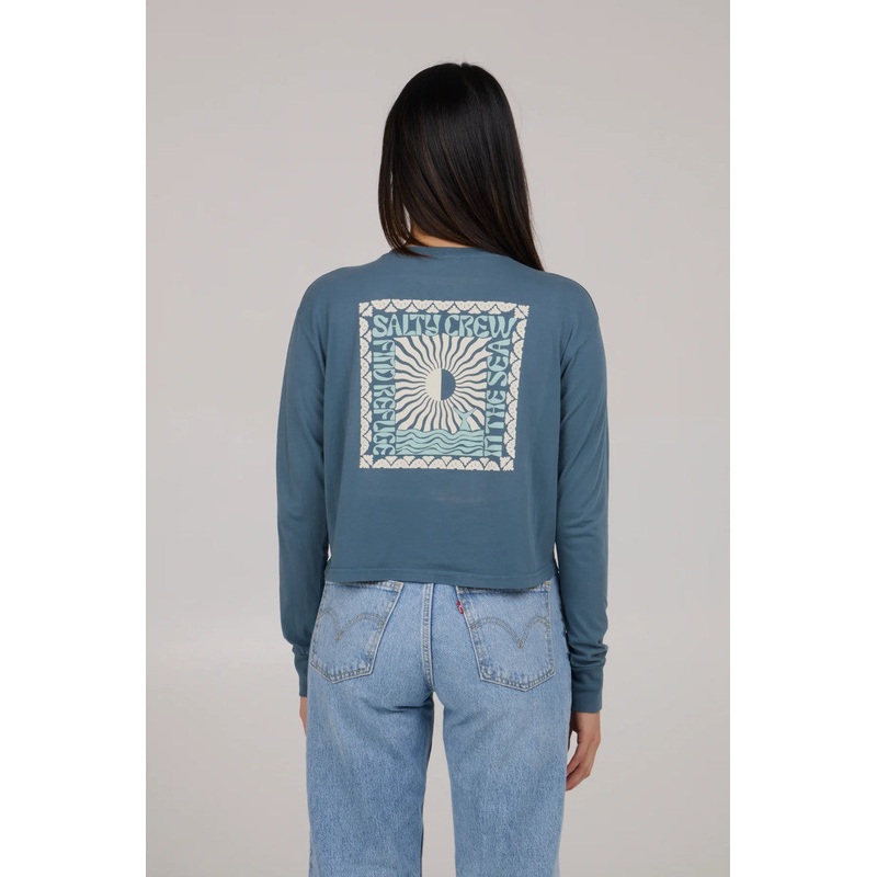 Optic Sea L/S Crop Tee