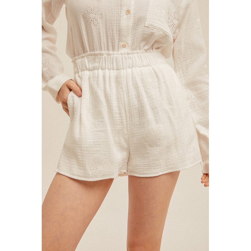 Subtle Flower Shorts