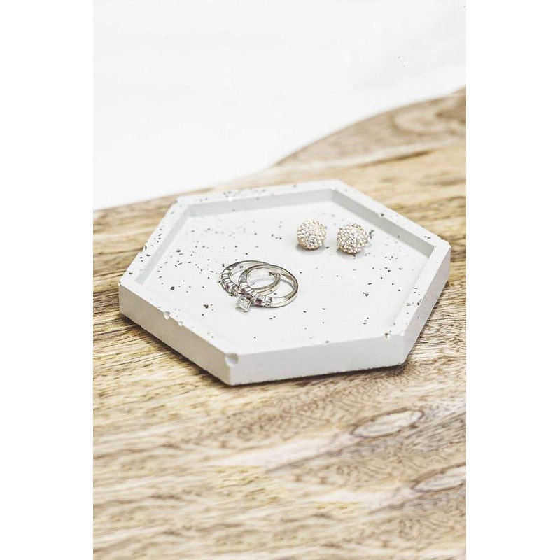 Concrete Hexagon Tray