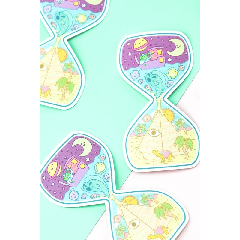 Hour Glass Sticker