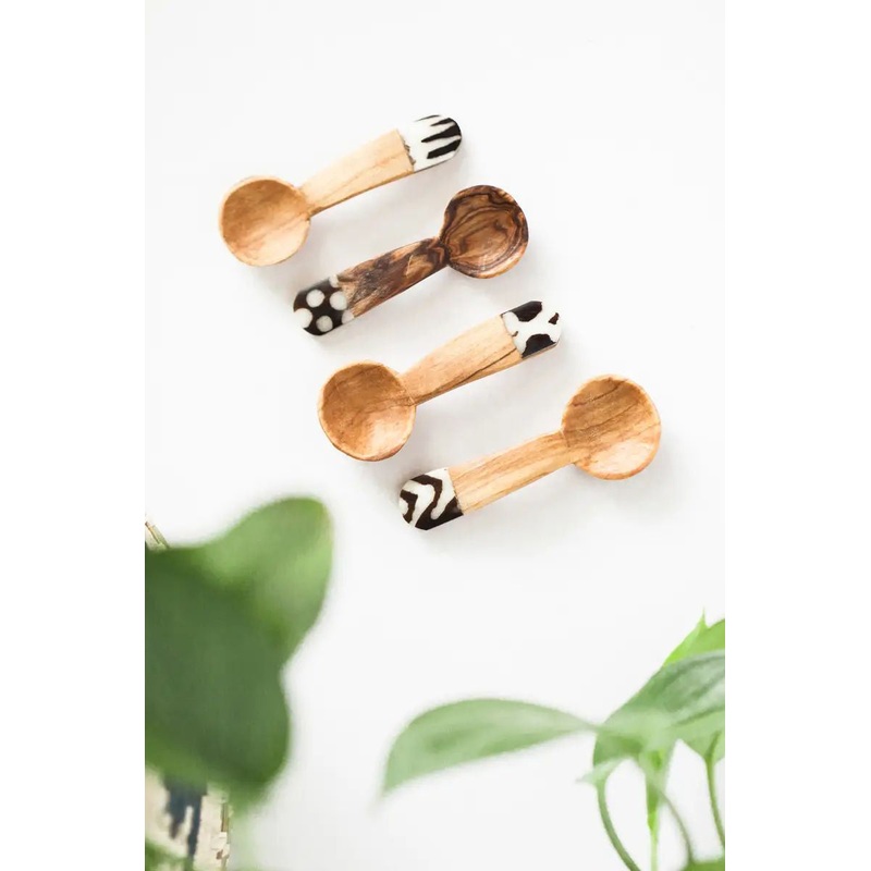 Olive Wood Teaspoon Set
