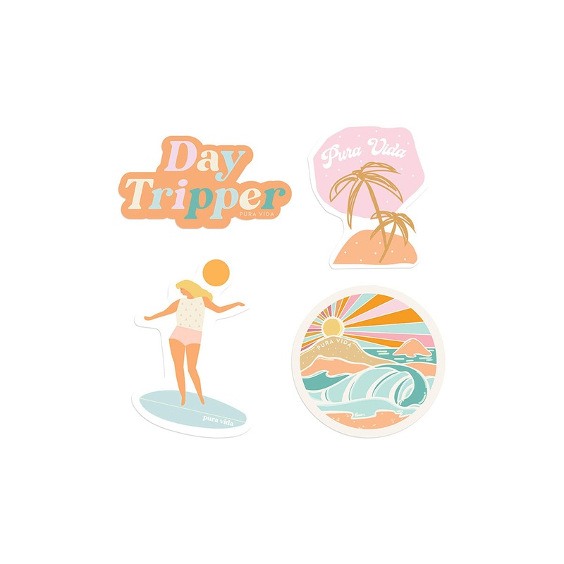 Pura Vida Playa Stickers