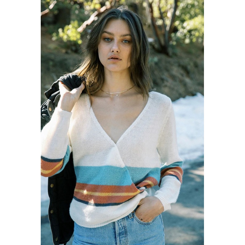 Wrap It Up Stripe Sweater
