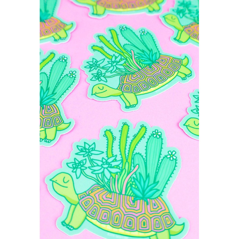 Succulent Turtle Sticker
