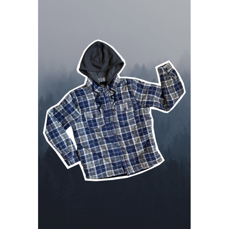 Cedar Hooded Flannel