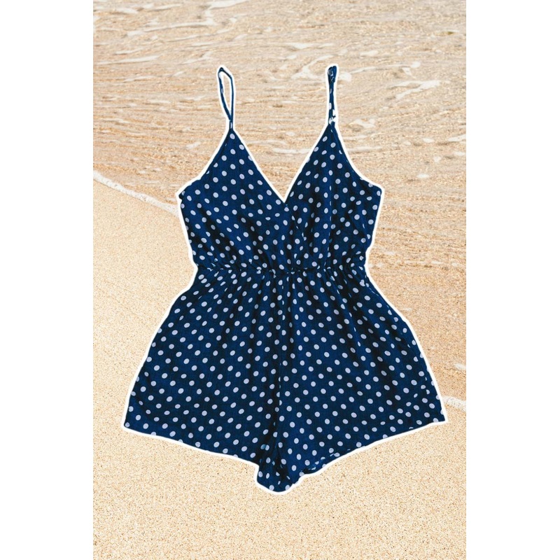 Blue Dot Romper
