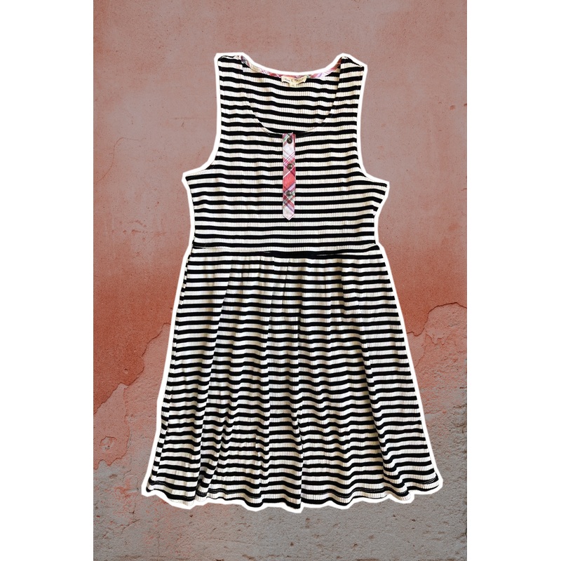 Contrast Stripe Dress