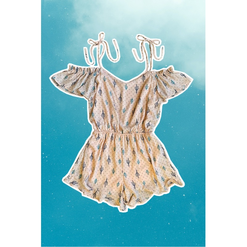 Peachy Cactus Romper