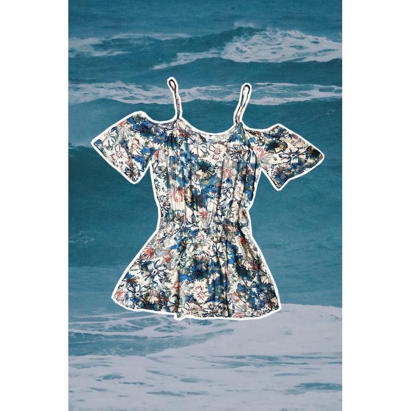 Romping With Flowers Romper