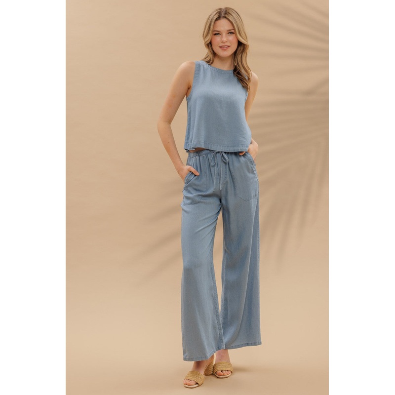 Chambray Pants