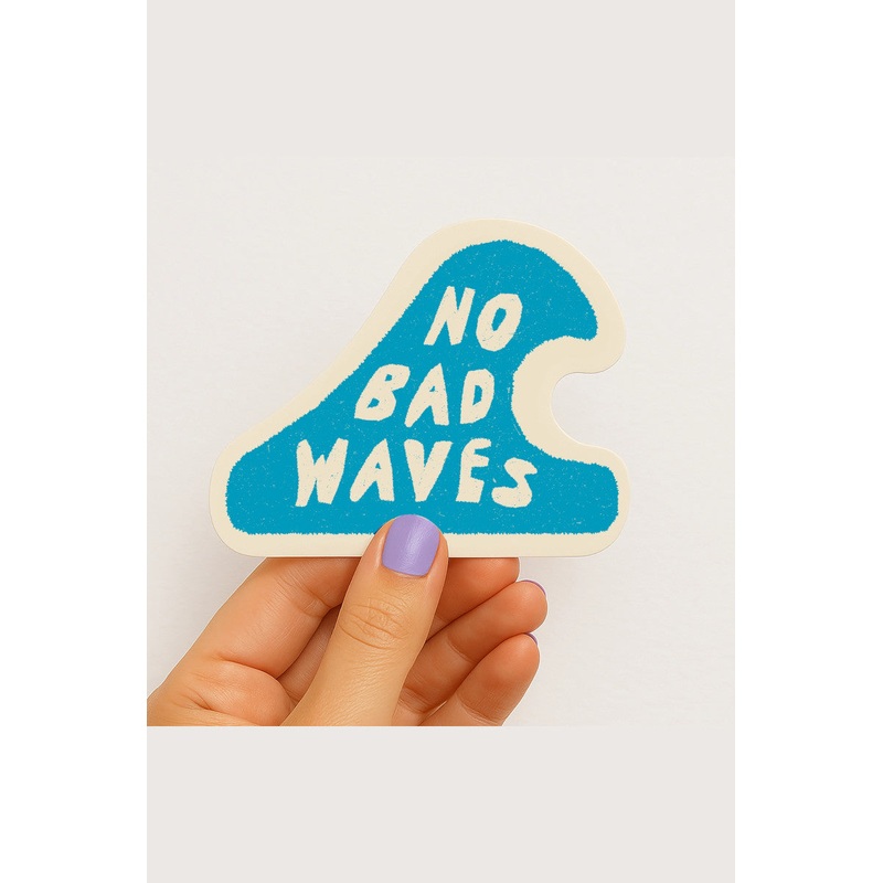 No Bad Waves Sticker