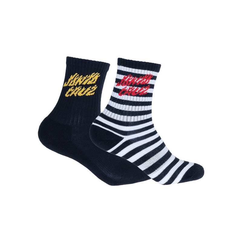 Flame Strip Crew Sock - 2 Pack