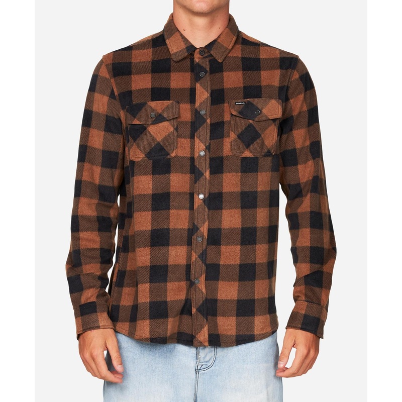 Glacier Plaid Superfleece Flannel Shirt