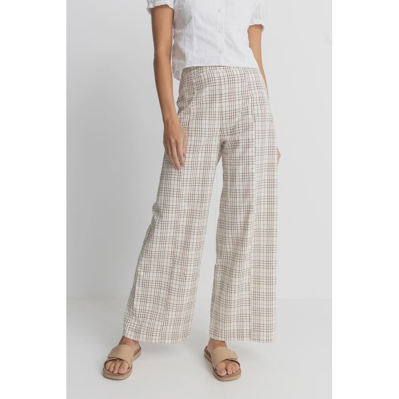 Rumi Check Wide Leg Pant