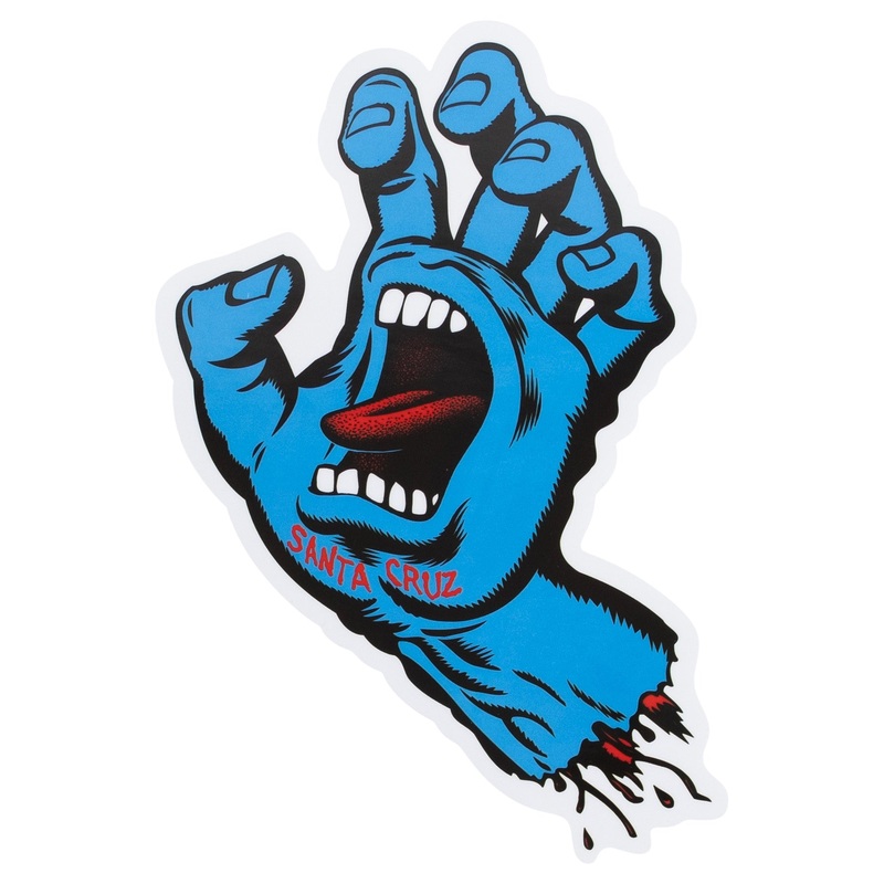Screaming Hand Large Sticker